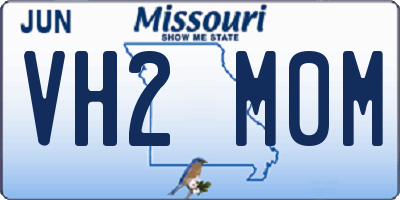 MO license plate VH2M0M