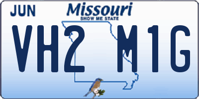 MO license plate VH2M1G