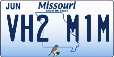 MO license plate VH2M1M