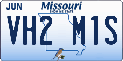 MO license plate VH2M1S