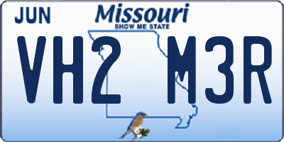 MO license plate VH2M3R