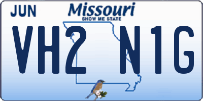 MO license plate VH2N1G