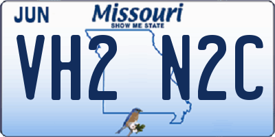 MO license plate VH2N2C