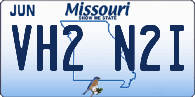 MO license plate VH2N2I