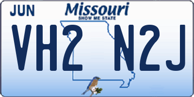 MO license plate VH2N2J