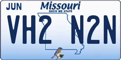MO license plate VH2N2N