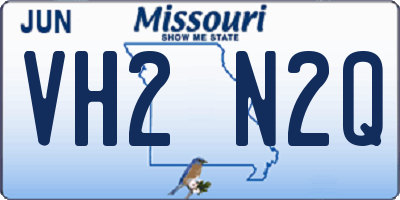 MO license plate VH2N2Q
