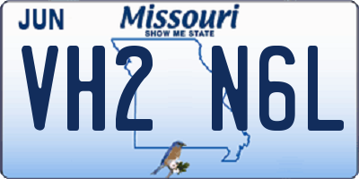 MO license plate VH2N6L