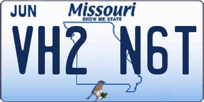 MO license plate VH2N6T