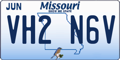MO license plate VH2N6V