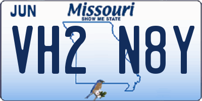MO license plate VH2N8Y