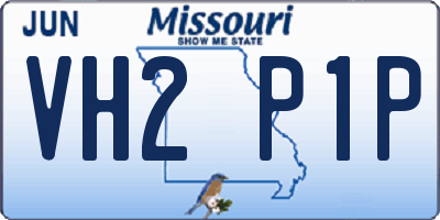 MO license plate VH2P1P