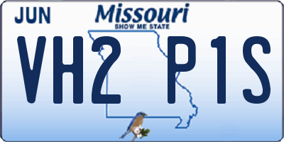 MO license plate VH2P1S