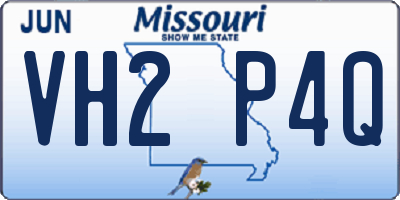 MO license plate VH2P4Q