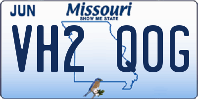 MO license plate VH2Q0G