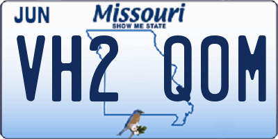MO license plate VH2Q0M
