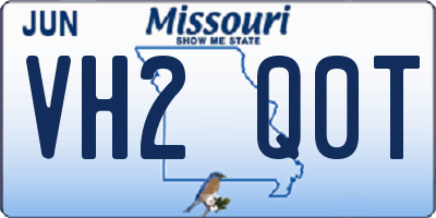 MO license plate VH2Q0T