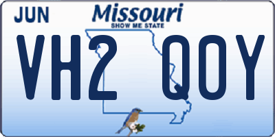 MO license plate VH2Q0Y