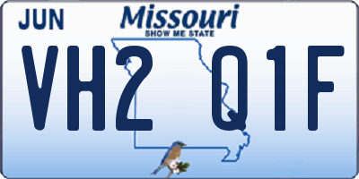 MO license plate VH2Q1F