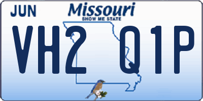 MO license plate VH2Q1P