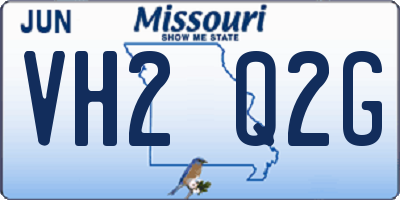 MO license plate VH2Q2G