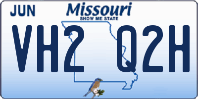MO license plate VH2Q2H