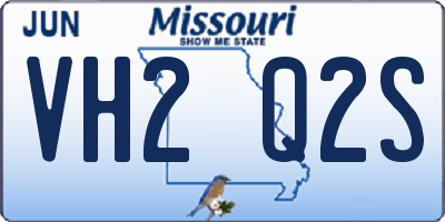 MO license plate VH2Q2S