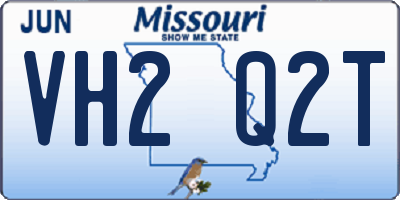 MO license plate VH2Q2T