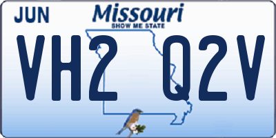 MO license plate VH2Q2V