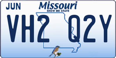 MO license plate VH2Q2Y