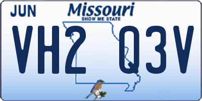 MO license plate VH2Q3V