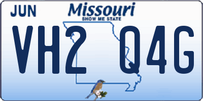 MO license plate VH2Q4G