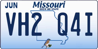MO license plate VH2Q4I