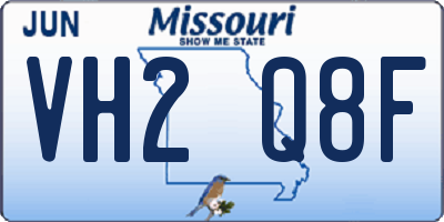 MO license plate VH2Q8F