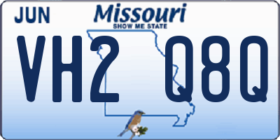 MO license plate VH2Q8Q
