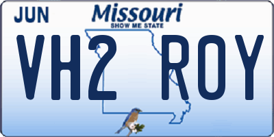 MO license plate VH2R0Y