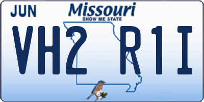MO license plate VH2R1I