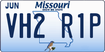 MO license plate VH2R1P