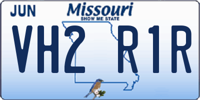 MO license plate VH2R1R