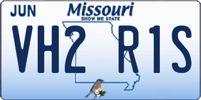 MO license plate VH2R1S