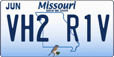 MO license plate VH2R1V
