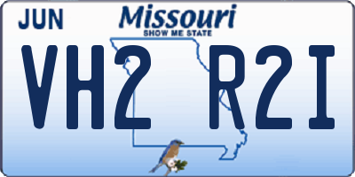 MO license plate VH2R2I