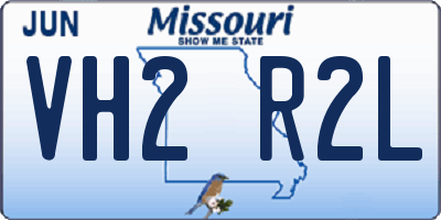 MO license plate VH2R2L