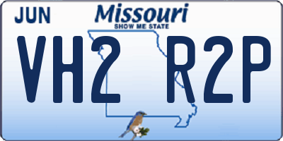 MO license plate VH2R2P