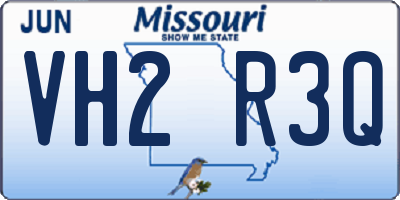 MO license plate VH2R3Q