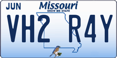 MO license plate VH2R4Y