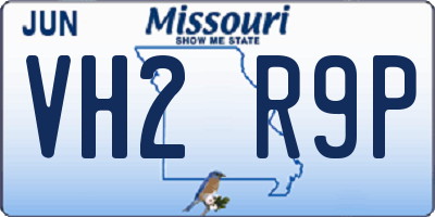 MO license plate VH2R9P