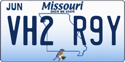MO license plate VH2R9Y