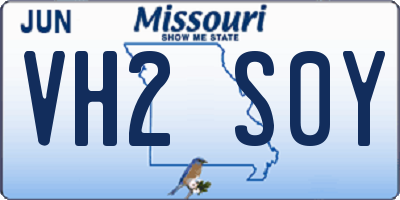 MO license plate VH2S0Y