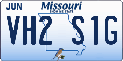 MO license plate VH2S1G